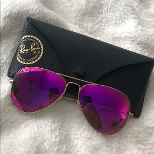 Ray-Ban Polarized AVIATOR FLASH LENSES